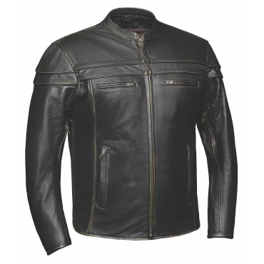 Rogue- Men's Motorcicle riding Leather Jacket 