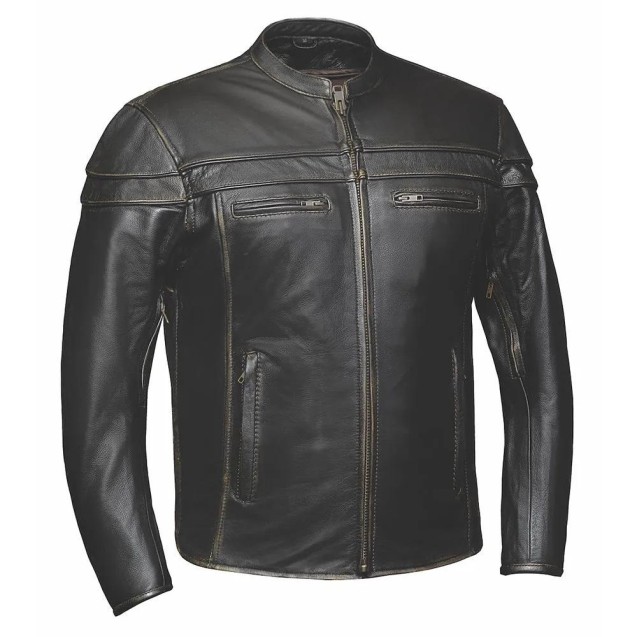 Rogue- Men's Motorcicle riding Leather Jacket 