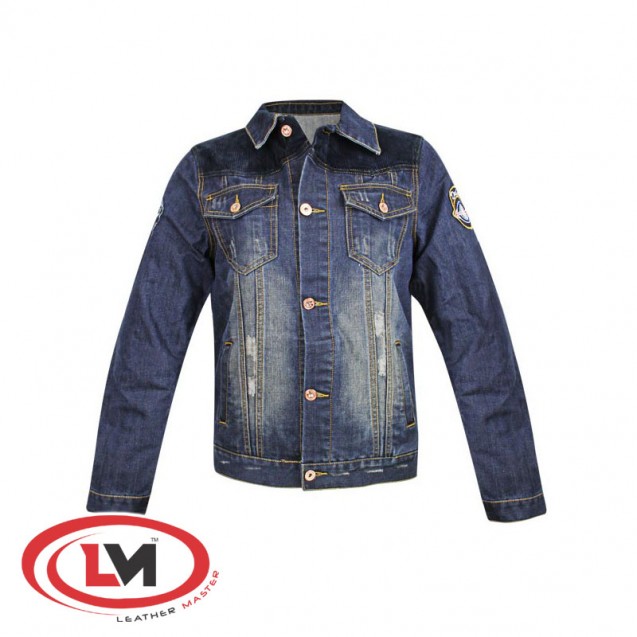 Men's Vintage Blue Denim Casual Jacket