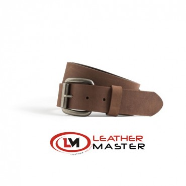 1.5 Inch Brown Leather Belt