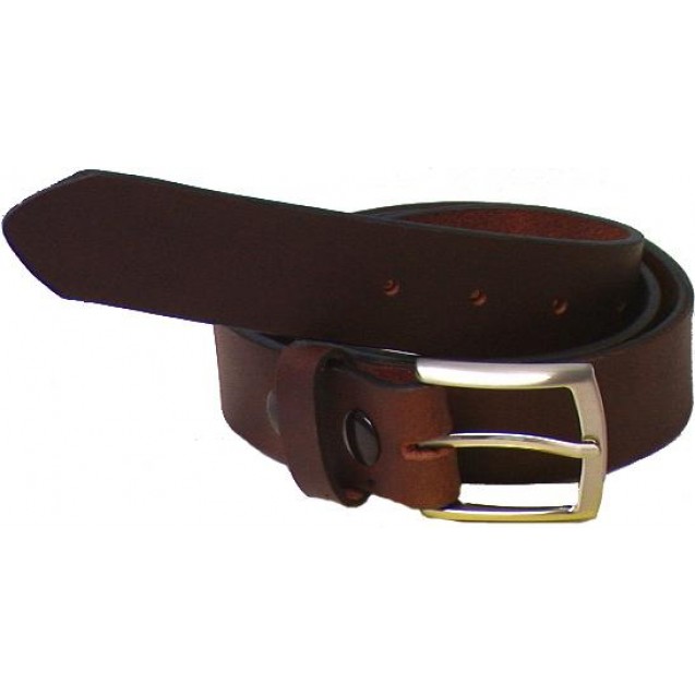GENUINE LEATHER BELT BROWN