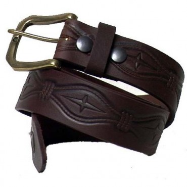 High Quality Leather Belt Brown