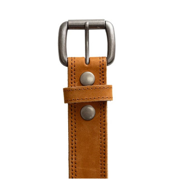 BUFFALO VEG TAN LEATHER BELT 