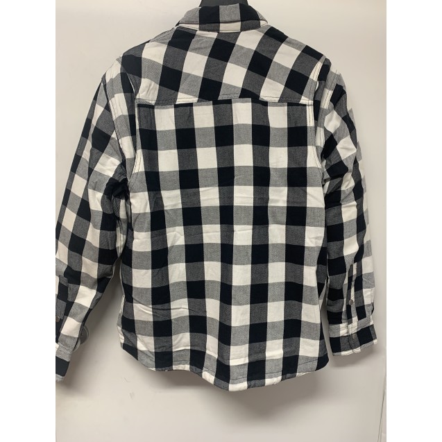 Lumberjack-Men's Black & White Armored Flannel