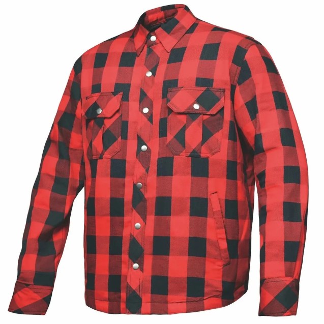 Lumberjack-Men's Black & Red Armored Flannel
