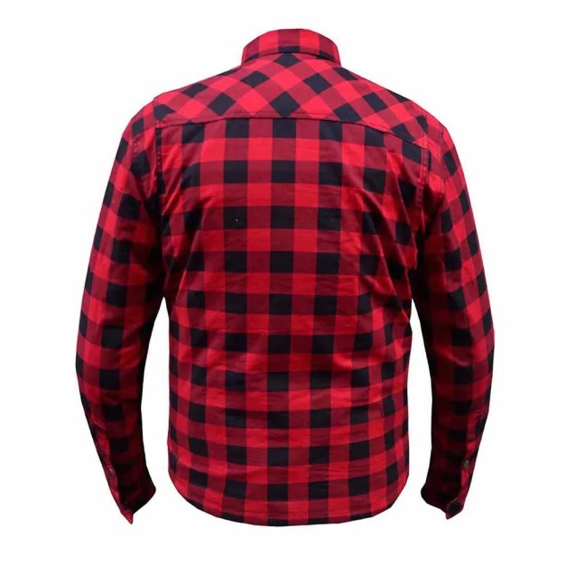 Lumberjack-Men's Black & Red Armored Flannel