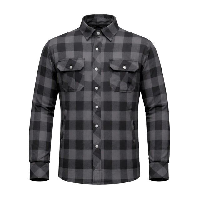 Lumberjack-Men's Black & Gray Armored Flannel