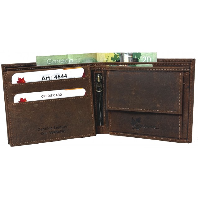 Genuine Cowhide Leather Men’s RFID Wallet 