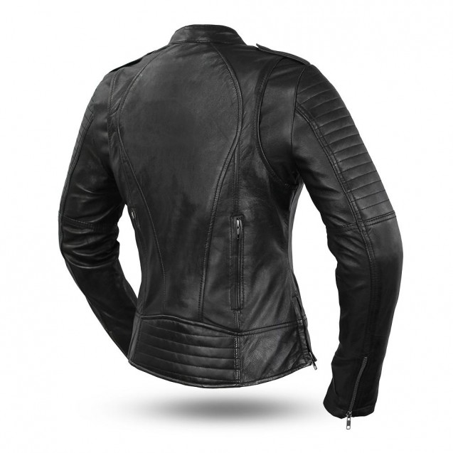 Women's Leather Motorcycle Jacket