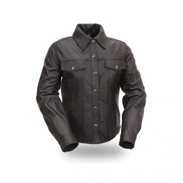 Ladies Leather Shirt