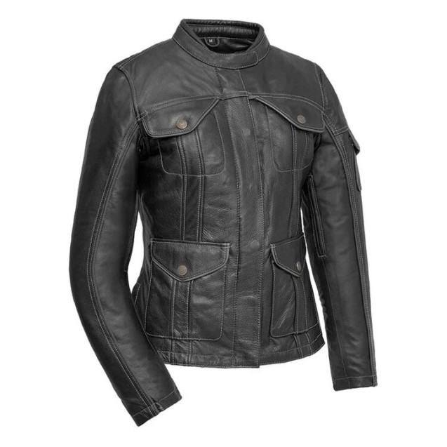 Outlander- Women's Motorcycle Leather Jacket 