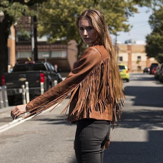 Daisy Womens Fashion Fringe Jacket WHISKY