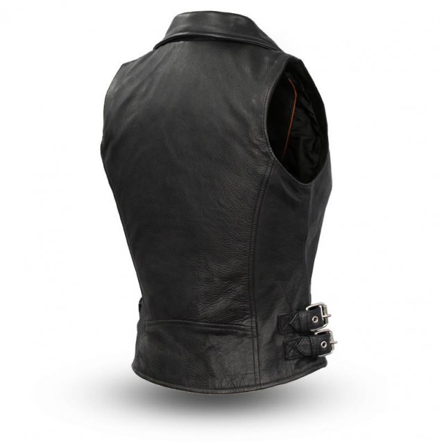 Goddess - Women's Motorcycle Leather Vest 