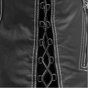 Cindy - Women's Motorcicle Leather Vest 