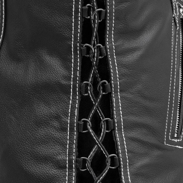 Cindy - Women's Motorcicle Leather Vest 
