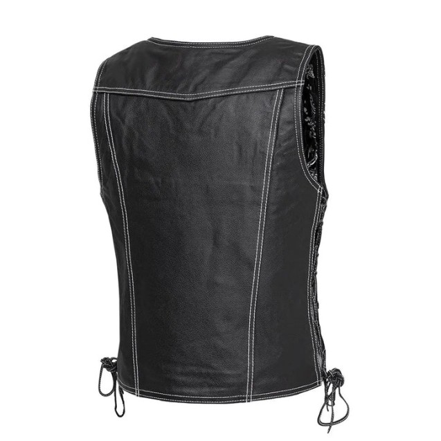 Cindy - Women's Motorcicle Leather Vest 