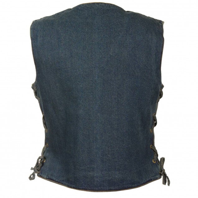 Women's Blue Denim Vest 