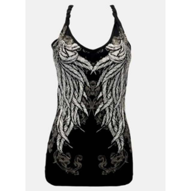 STUNNING TWIST HALTER TOP