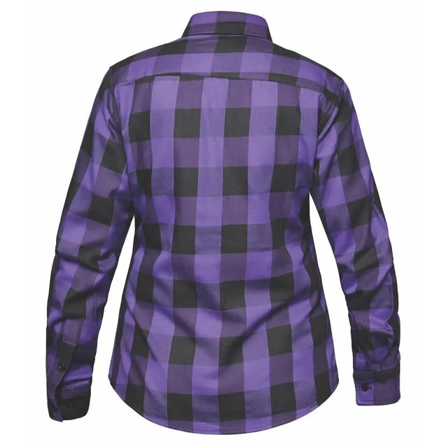 The Ladies Black and Purple Flannel Shirt 