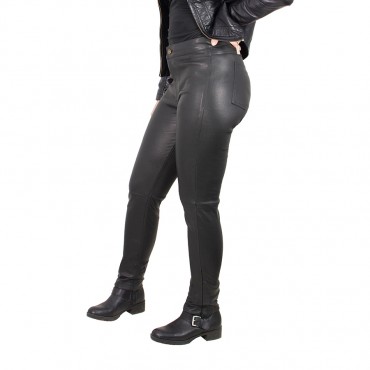 women's Lambskin Leather Pants That Stretch Like your Favorite Leggings