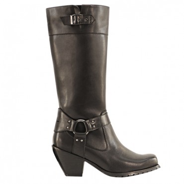 Women's High Harness Leather Boots