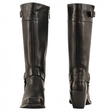 Women's High Harness Leather Boots