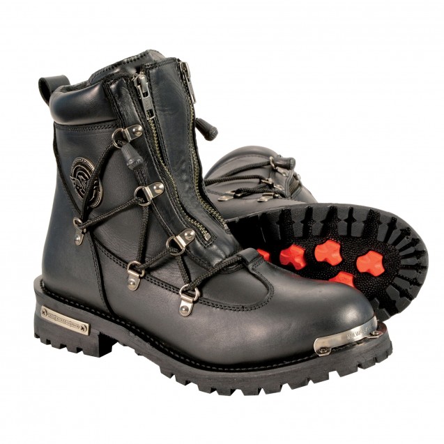 WOMEN’S TWIN ZIPPER FRONT ENTRY BOOT W/ ROUND TOE
