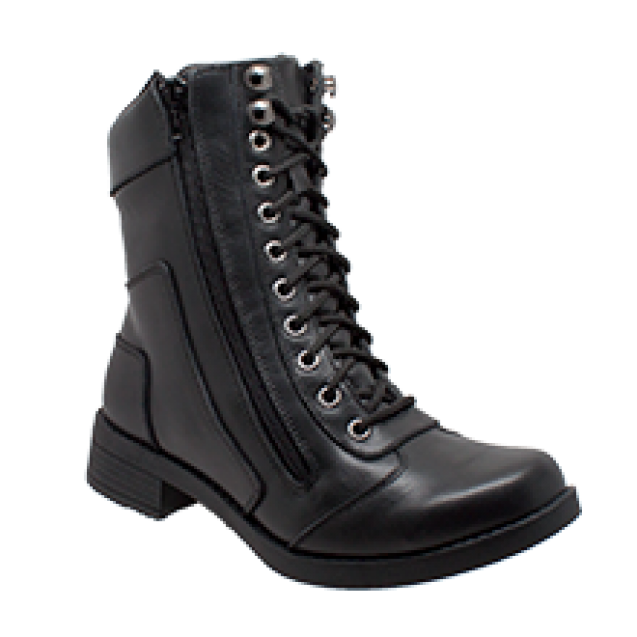 Women's Zipper Biker Boot