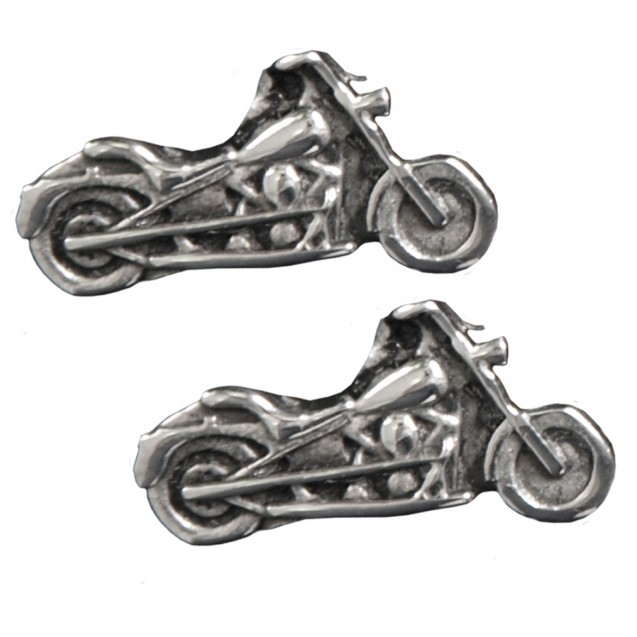 Stainless Steel Motorcycle Post Earrings