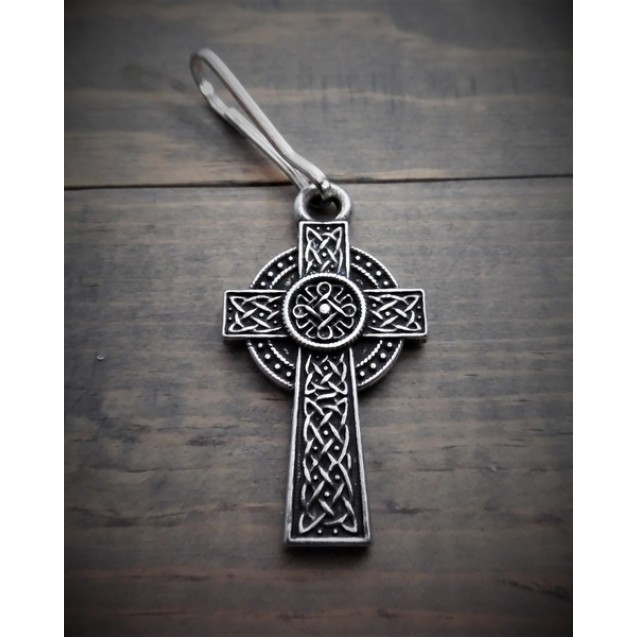 CELTIC Cross Zipper Pull