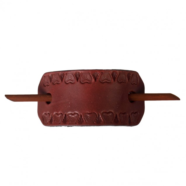 Leather Hair Barrette