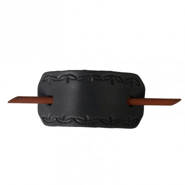 Leather Hair Barrette