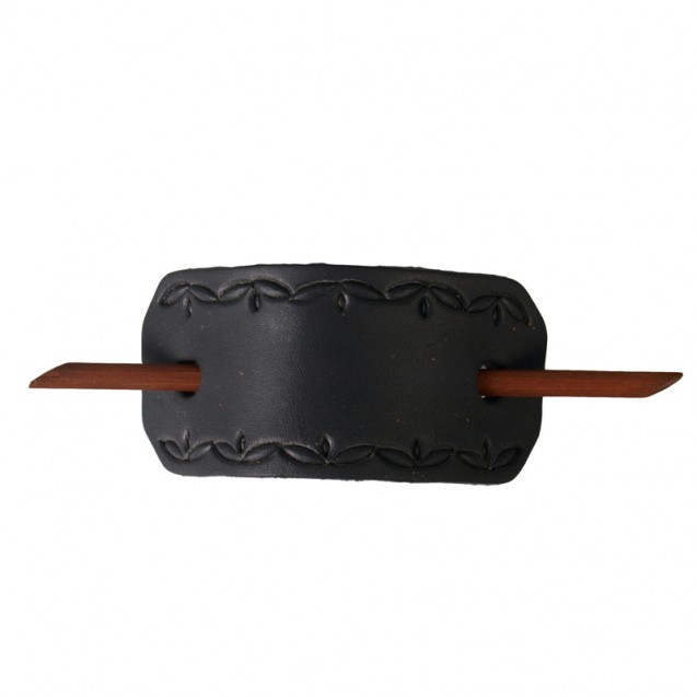 Leather Hair Barrette
