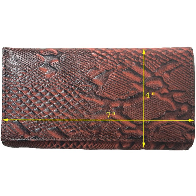 Genuine Cowhide Leather Ladies Medium Wallet