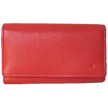 Genuine Cowhide Leather Ladies RFID 14 Card & 1 ID Wallet