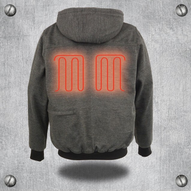 Heated Leather Hoodie
