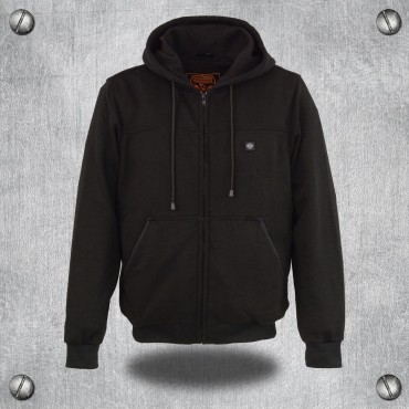 Heated Leather Hoodie