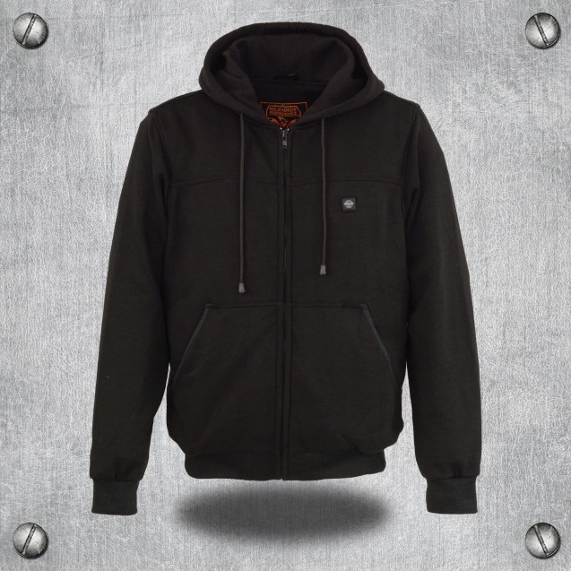 Heated Leather Hoodie