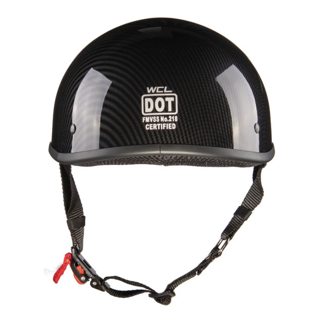  Beanie Motorcycle Halfe Helmet - Carbone-Fiber