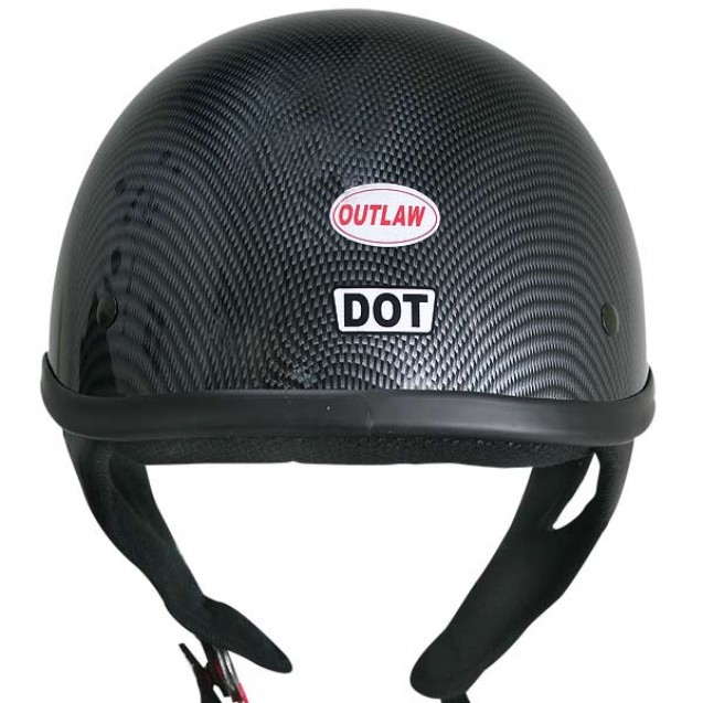 DOT Solid Carbon Half Helmet