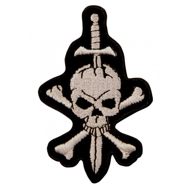 Sword With Skull & Crossbones Patch
