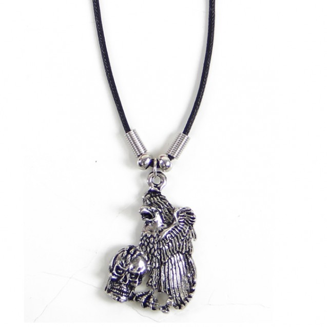 Eagle with Skull Choker Necklace