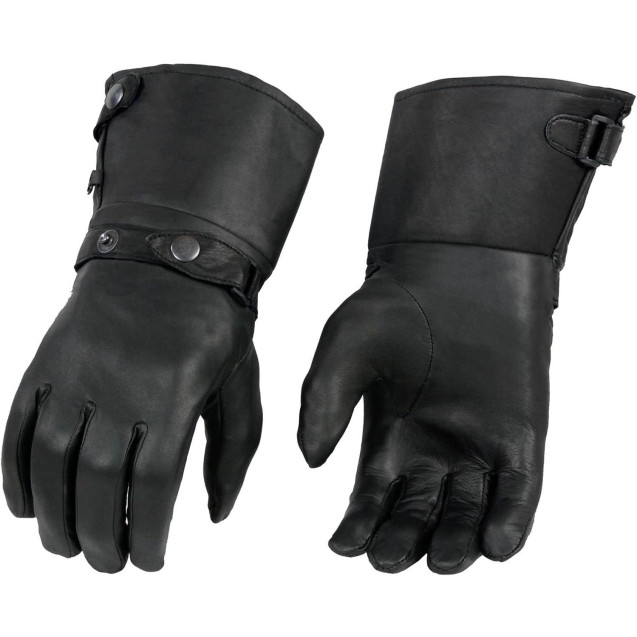 High cuff motorcycle gauntlet gloves 