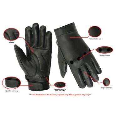 Premium Aniline goat skin Driving Gloves 