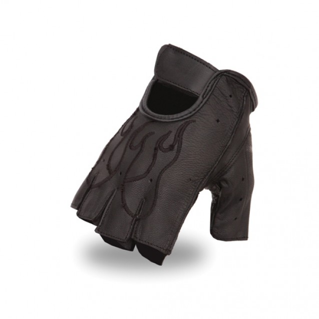 Embroidered Fingerless Gloves