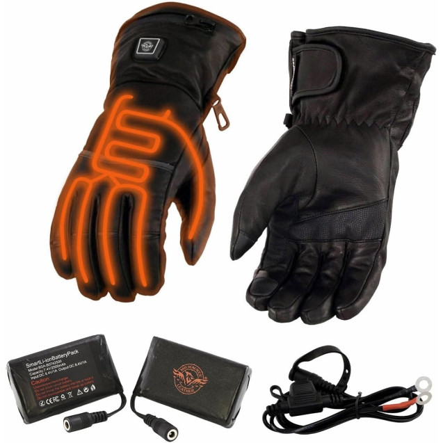 Heated Leather Gloves