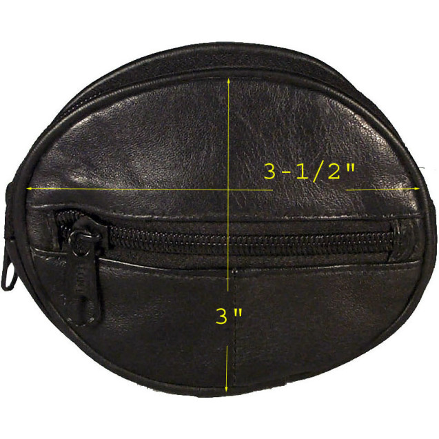 Coin Purse w/2 zippered compartment w/keyring