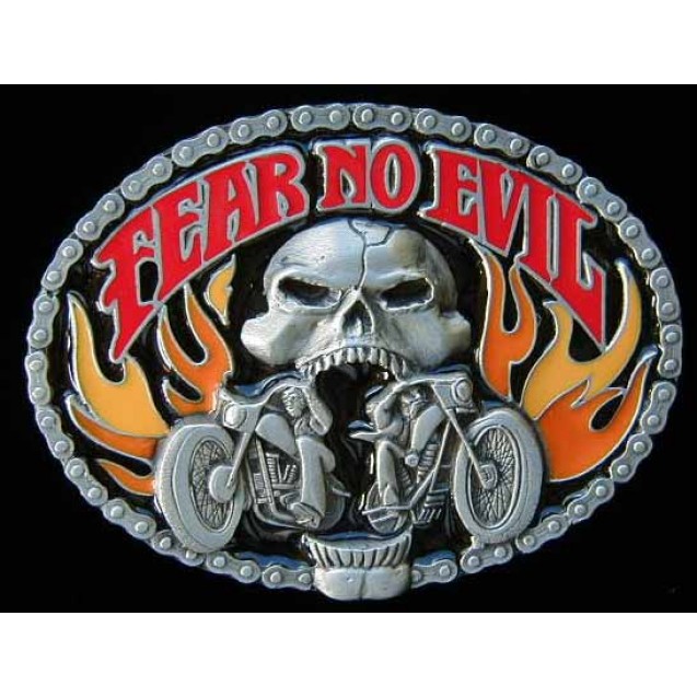 Fear No Evil Belt Buckle 