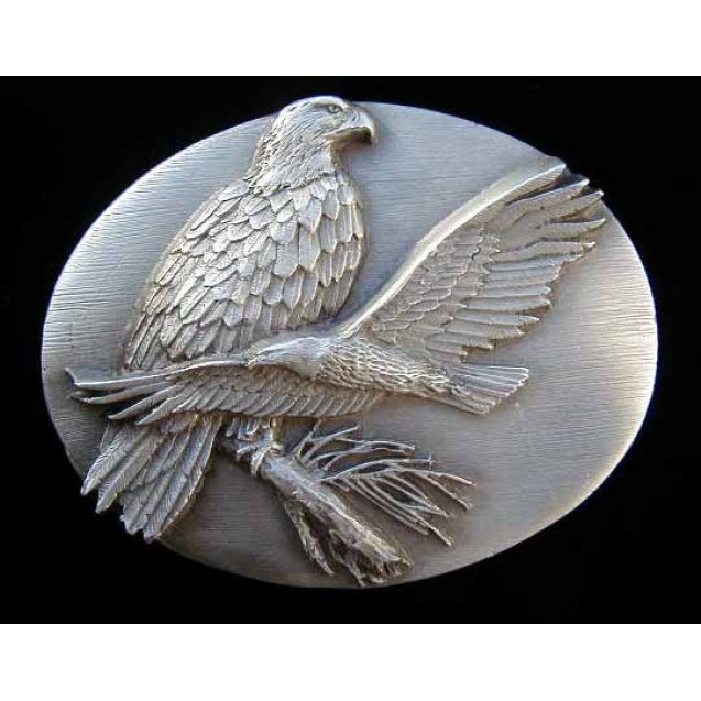 Two Eagles Belt Buckle 