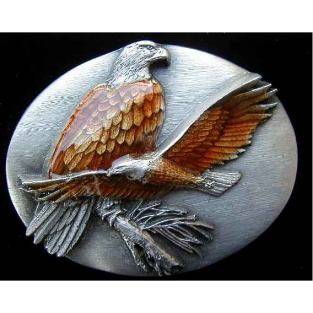Two Eagles Belt Buckle 